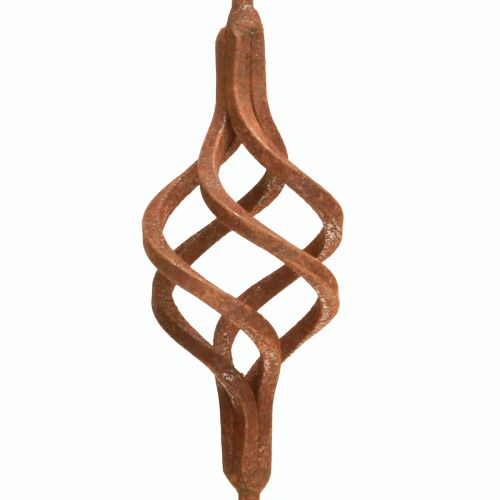 Article Crochet en S Déco métal rustique Rouille aspect antique 34cm
