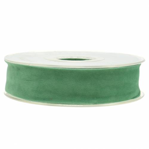 Article Ruban velours vert 25mm 7m