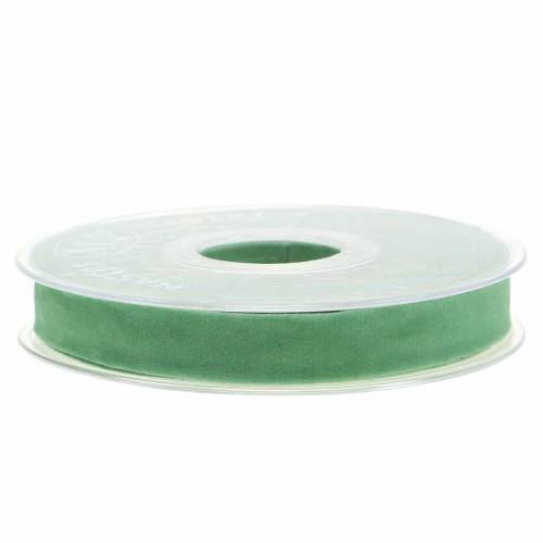 Article Ruban velours vert 15mm 7m