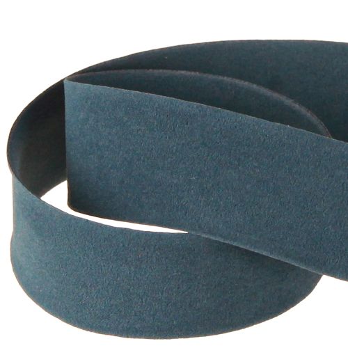 Article Ruban de velours bleu, ruban cadeau décoratif, 25 mm, 7 m