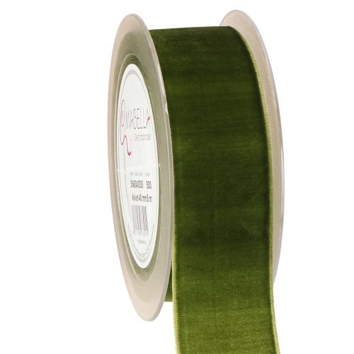 Ruban de velours ruban décoratif ruban de tissu velours vert foncé 40mm 8m