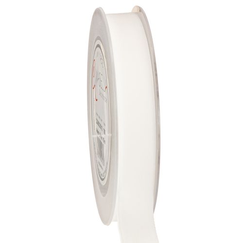 Ruban de velours, ruban cadeau, ruban décoratif, velours blanc, 20 mm de large, 10 m de long