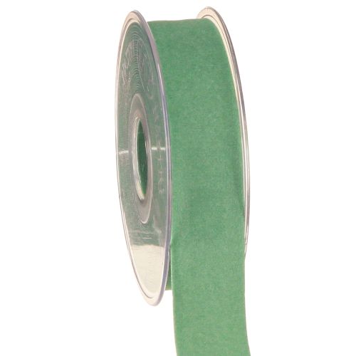 Ruban de velours vert, ruban cadeau, ruban de velours vert, 25 mm, 7 m