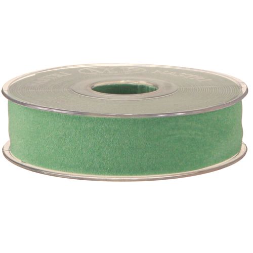 Article Ruban de velours vert, ruban cadeau, ruban de velours vert, 25 mm, 7 m