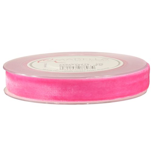 Article Ruban de velours rose, ruban décoratif, ruban de velours rose, 20 mm, 10 m
