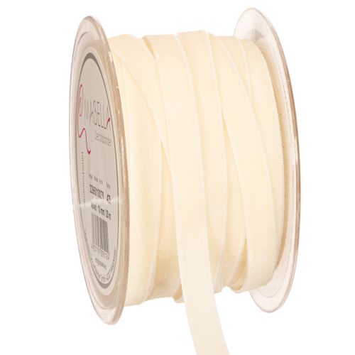 Satiné ruban en polyamide crème 10mm 20m pour décoration et bricolage