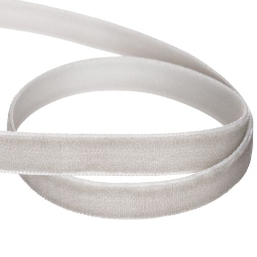 Ruban en velours gris 10 mm x 20 m pour décoration intérieure et loisirs créatifs | Floristik24.fr