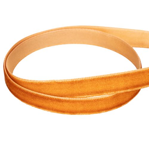 Ruban en velours à décorer, orange terracotta, 10mm x 20m | Floristik24.fr