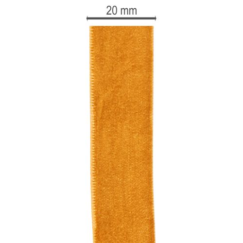 Sangle en velours 20 mm x 10 m couleur terracotta | Floristik24.fr