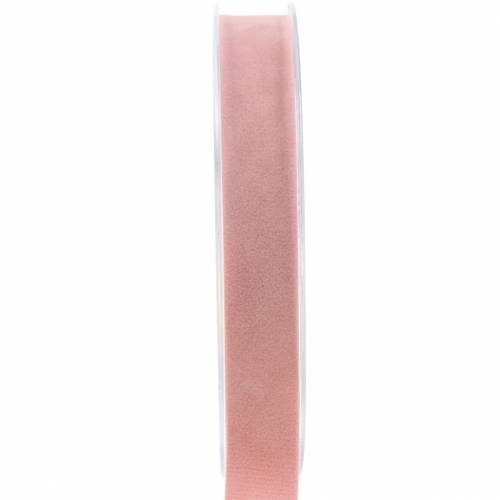 Article Ruban velours rose 15mm 7m