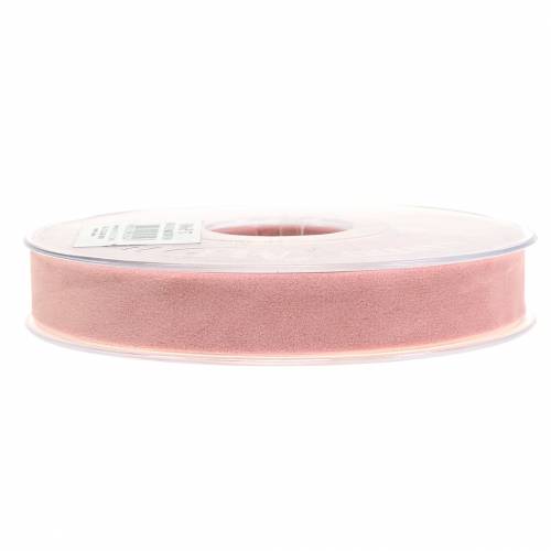 Article Ruban velours rose 15mm 7m