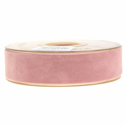 Article Ruban velours rose 25mm 7m