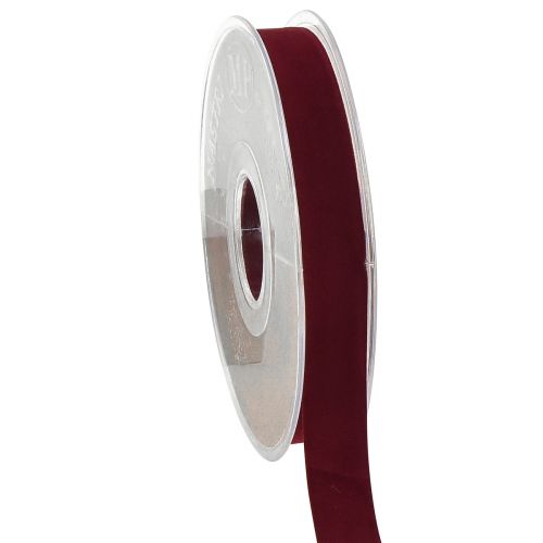 Ruban velours Bordeaux ruban décoratif ruban cadeau ruban W15mm L7m