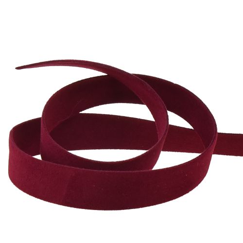 Article Ruban velours Bordeaux ruban décoratif ruban cadeau ruban W15mm L7m