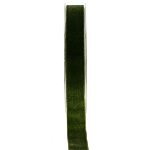 Article Ruban velours vert foncé 20mm 10m