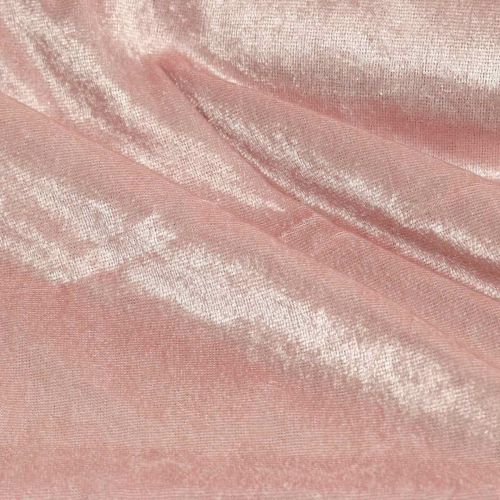 Floristik24 Tissu déco Velours Décoration de table velours vieux rose 140×300cm