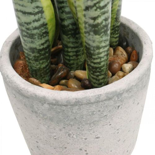 Arc artificiel en chanvre, plante verte en pot, Sansevieria H39cm Ø12cm