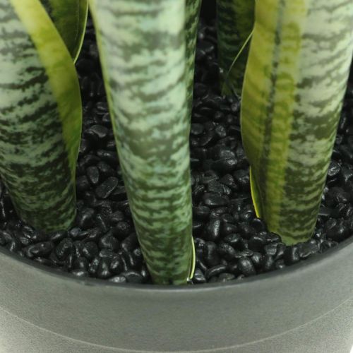 Article Sansevieria, fleur artificielle, noeud chanvre en pot H50cm Ø14cm