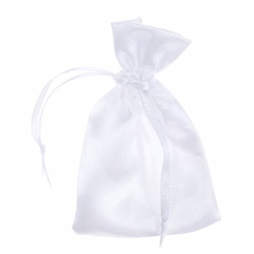 Article Sacs en satin blanc 6.5 × 10cm 10pcs