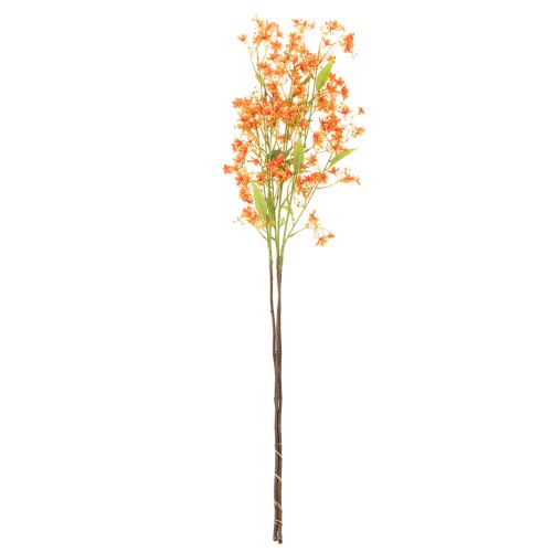 Kunstblume Branche d’Orchidée Orange 110 cm Lot de 3 pour Décoration Intérieure | Floristik24.fr