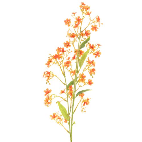 Kunstblume Branche d’Orchidée Orange 110 cm Lot de 3 pour Décoration Intérieure | Floristik24.fr
