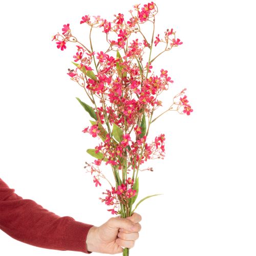 Kunstzweig Orchidée Oncidium 112 cm Lot de 3 en Tissu et Plastique | Floristik24.fr