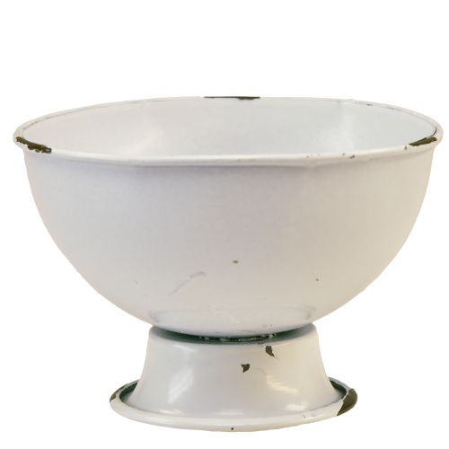Floristik24 Tasse bol déco tasse blanc rouille Ø15cm H10cm lot de 2