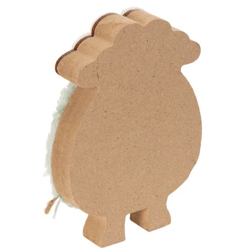Article Moutons décoratifs en bois, adorables figurines pour le printemps et Pâques, décoration de table, 11 cm, lot de 6