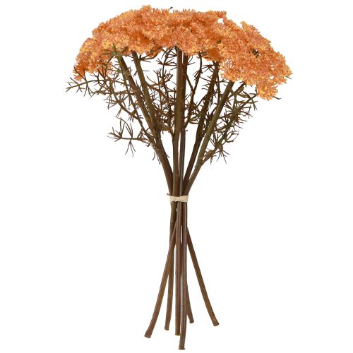 Article Fleurs artificielles d'achillée millefeuille Achillea artificielle orange 30cm 6 pcs