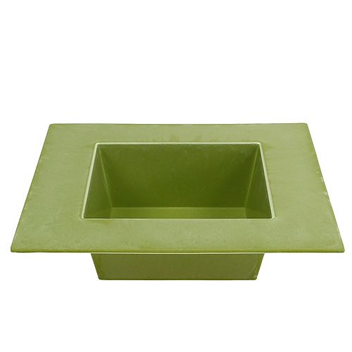 Floristik24 Jardinière carrée vert clair 20cm x 20cm
