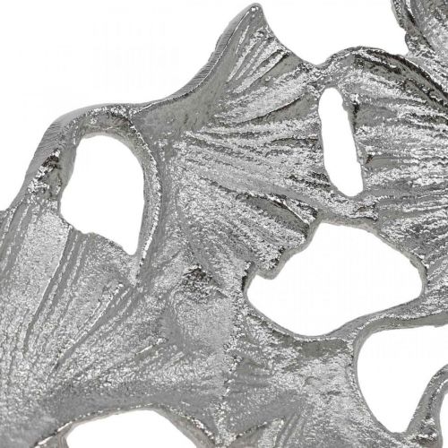 Article Bol décoratif argenté Gingko bol métal Ø43cm H11cm