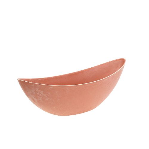 Floristik24 Bol Plastique Orange Clair 39cm x 13cm H13cm