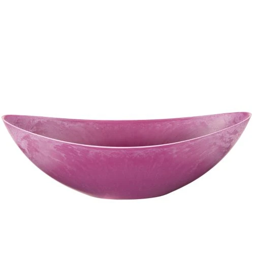 Coupe décorative en plastique rose 39 x 13 cm pour compositions florales | Floristik24.fr