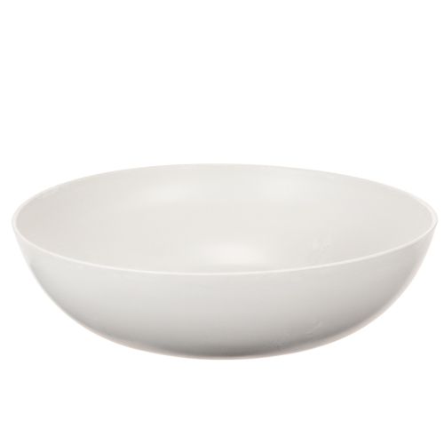 Coupe décorative ronde en plastique gris clair 30 cm acheter | Floristik24.fr