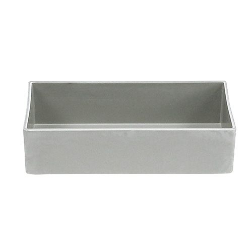 Article Bol carré gris 20cm x 10,5cm H5cm
