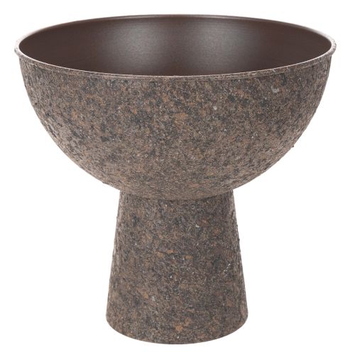 Coupe à pied en métal ronde brun 25 cm acheter | Floristik24.fr