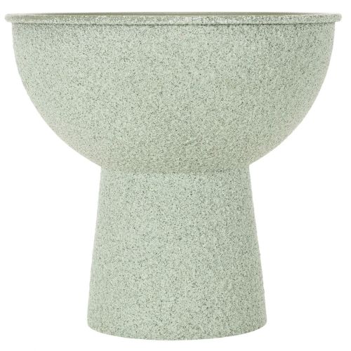 Coupe à plante en métal sur pied haut ronde 18cm vert clair | Floristik24.fr
