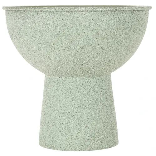 Coupe à plante en métal sur pied haut ronde 18cm vert clair | Floristik24.fr