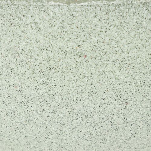 Coupe décorative sur pied pour plantes 25 cm effet granit vert gris | Floristik24.fr