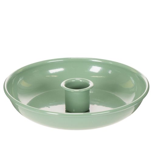 Chandelier en métal vert pour bougies droites 13 cm acheter | Floristik24.fr