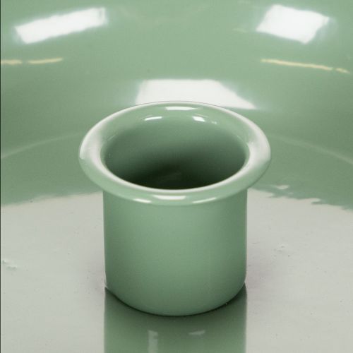 Chandelier en métal vert pour bougies droites 13 cm | Floristik24.fr