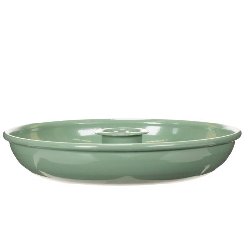 Chandelier en métal vert pour bougies droites 13 cm | Floristik24.fr