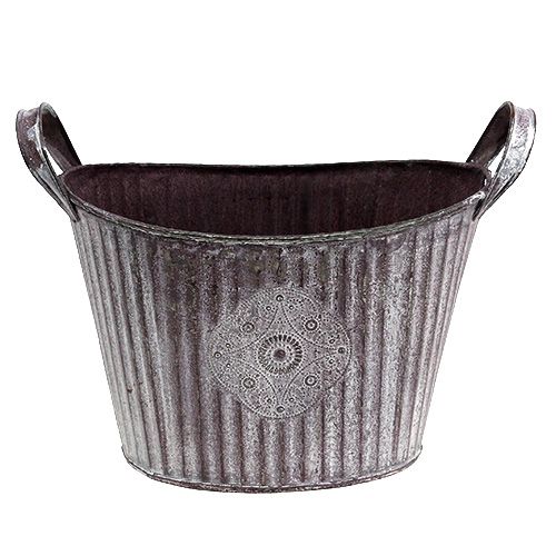 Floristik24 Bol ovale 22cm x 16cm H15cm violet