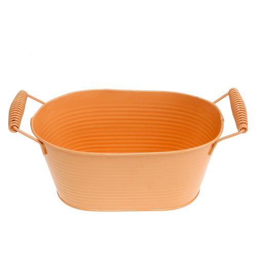 Bol ovale orange pastel 20cm x 12cm H9cm