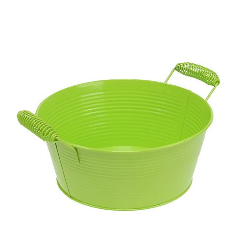 Floristik24 Bol rond vert pomme Ø22cm H9.5cm