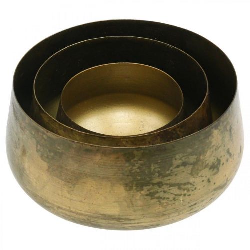 Article Bol décoratif bol métal laiton Ø20/16,5/12,5cm lot de 3