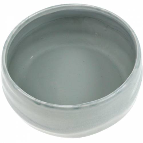 Floristik24 Bol en céramique, jardinière ondulée, décoration en céramique ovale Ø18,5cm H7,5cm