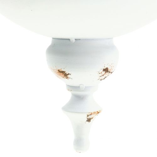 Floristik24 Pot de plantation à suspendre blanc Ø26cm H23cm