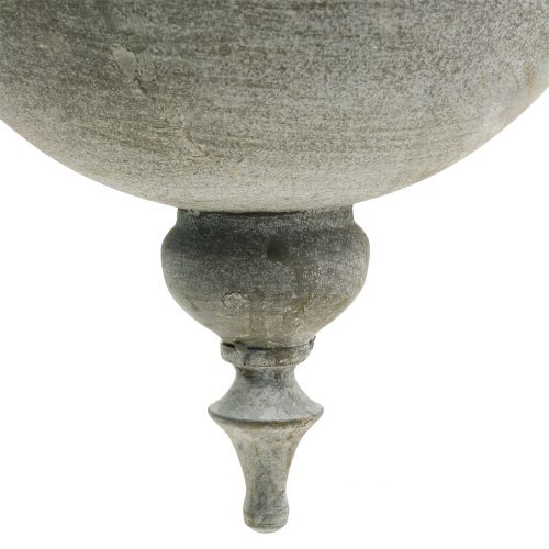 Floristik24 Bol de plantation à suspendre gris Ø26cm H23cm