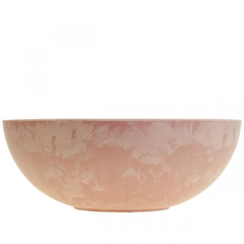 Article Bol décoratif bol à fleurs rond bol rose en plastique Ø20cm
